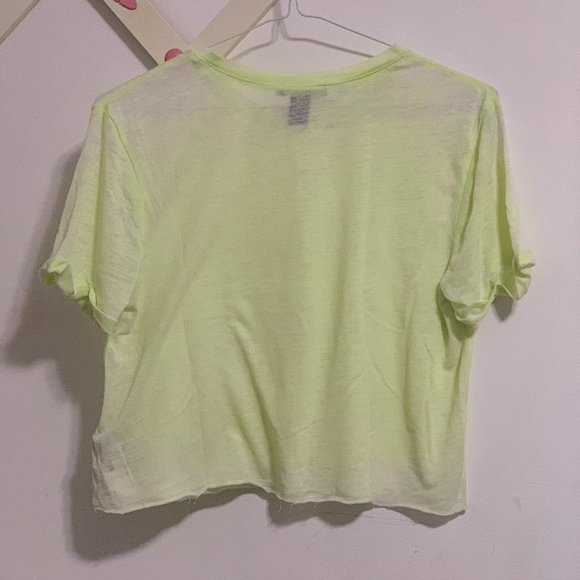 Forever 21 Neon green crop top - Picture 2 of 4